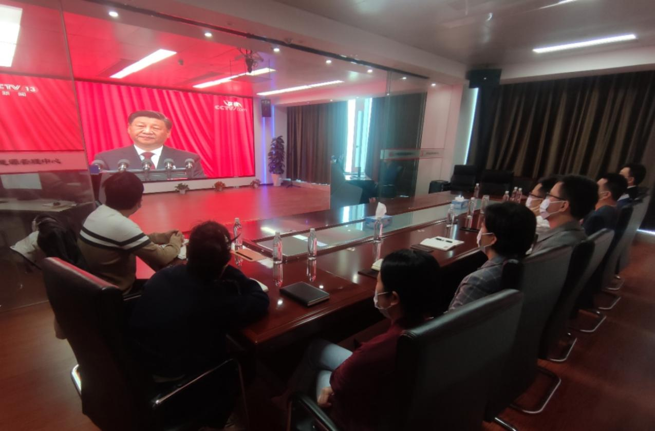 省水投能源公司各级党组织认真组织集中收听收看党的二十大开幕盛况